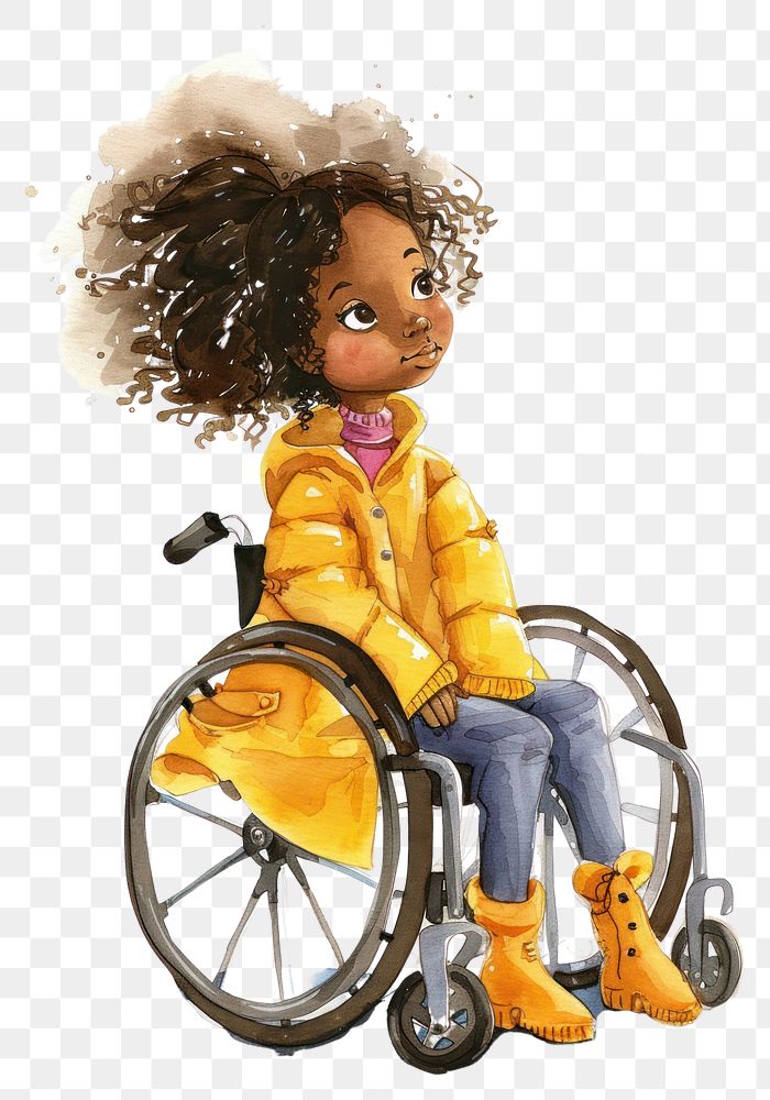 PNG Disabled girl wheelchair furniture clothing.