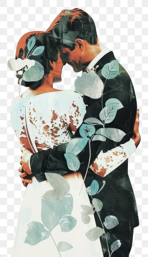 PNG Photo collage of bride and groom hugging portrait photography bridegroom.