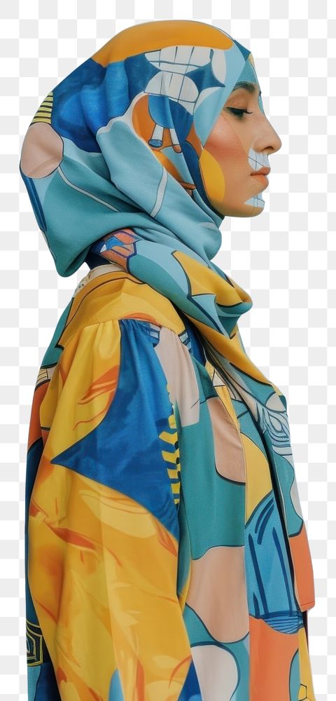 PNG Photo collage of muslim woman clothing apparel scarf.