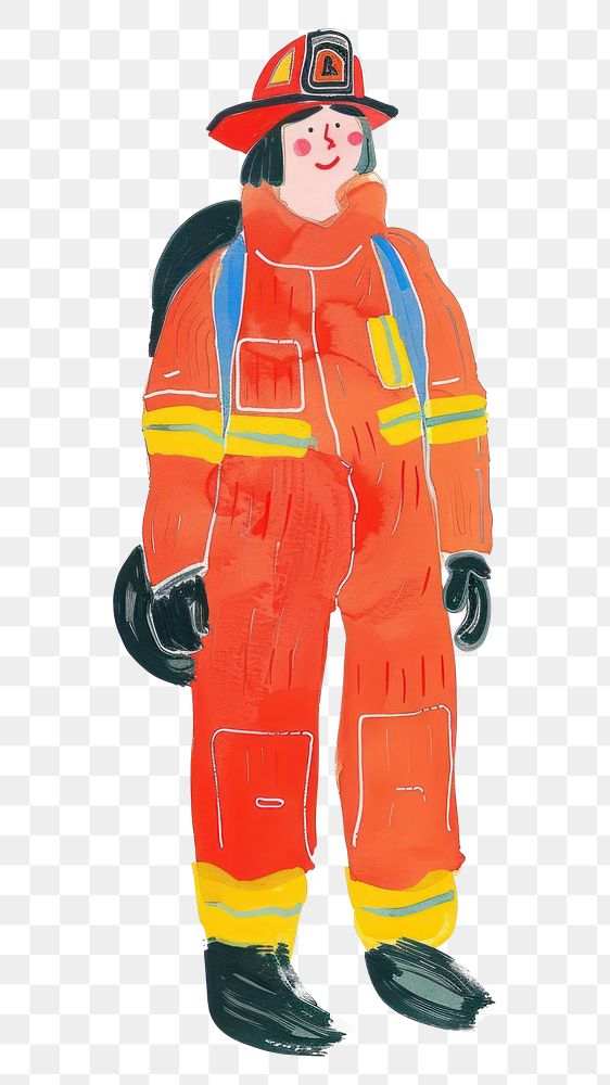 PNG Firefighter person clothing apparel.
