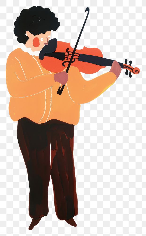 PNG Violinist person fiddle viola.