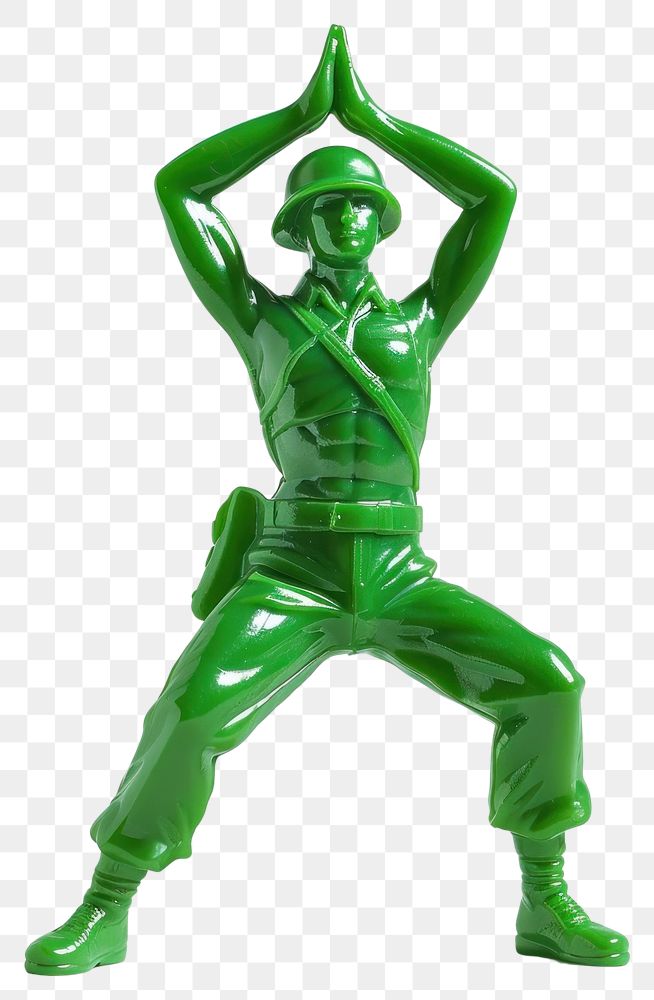 PNG Plastic toy soldier doing yoga accessories accessory gemstone.