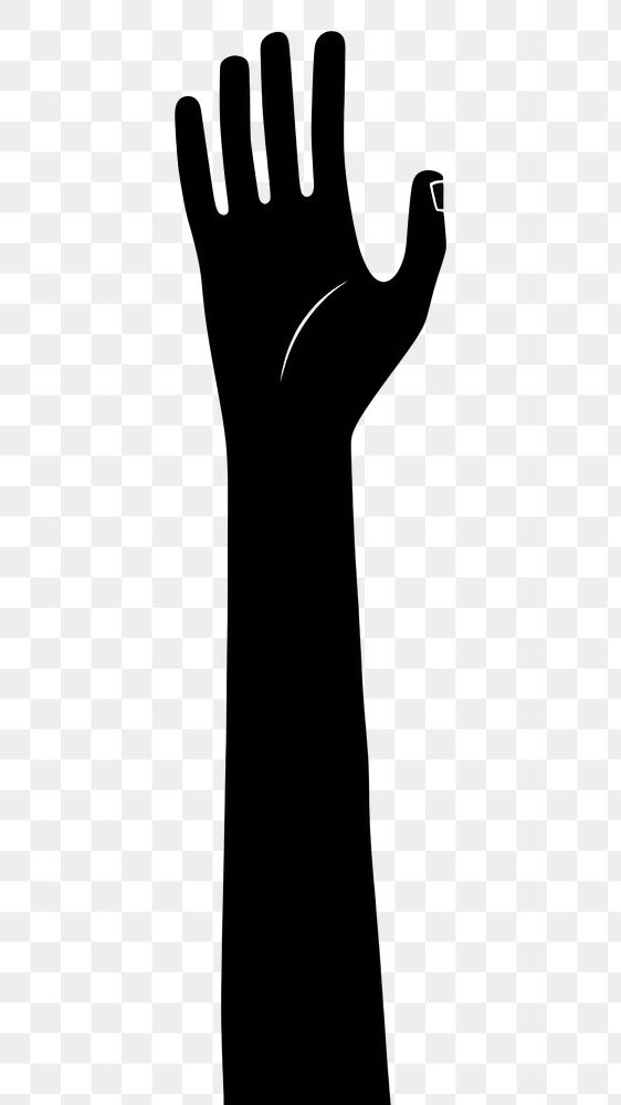 PNG Hand silhouette cutlery person.