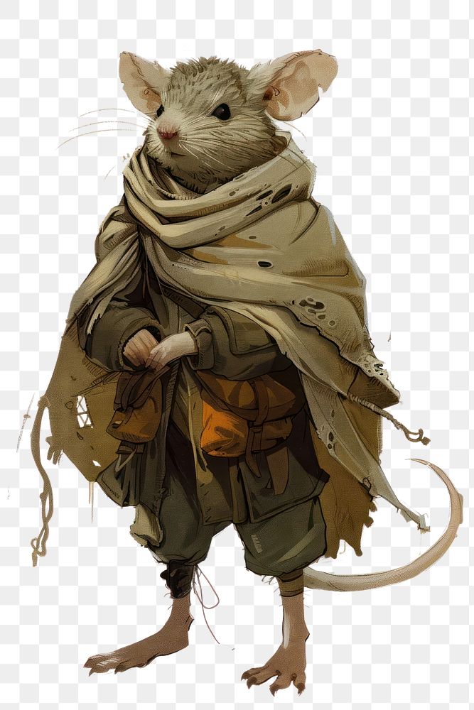 PNG Cute mouse character rat animal mammal.