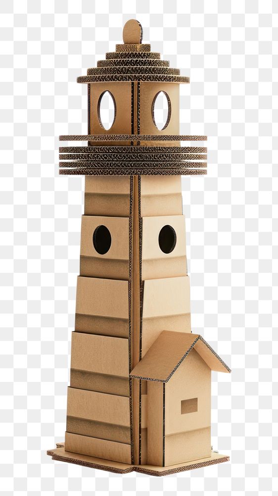 PNG Light house cardboard architecture lighthouse.