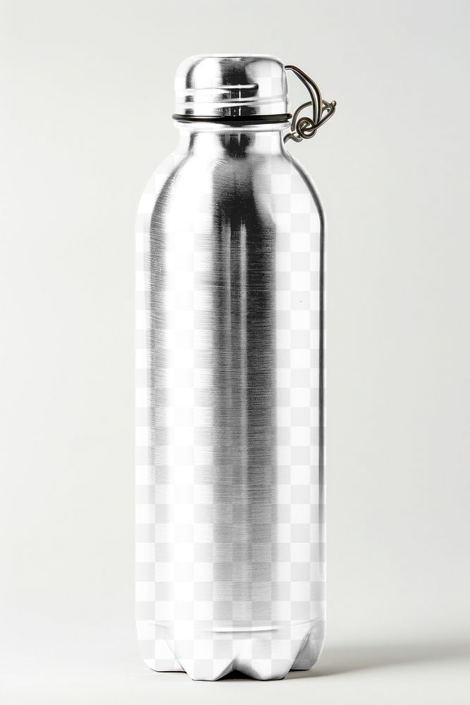 PNG insulted water bottle mockup, transparent design