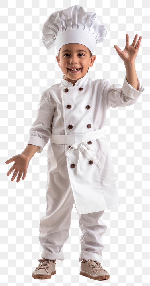 PNG Brazilian kid chef costume clothing apparel.