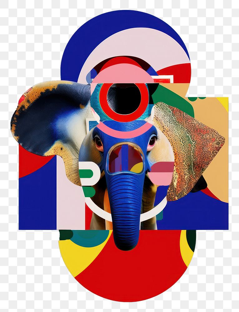 PNG Elephant art wildlife racket. | Free PNG - rawpixel