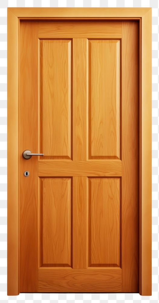 PNG Front the door simple minimal wood style isolated.