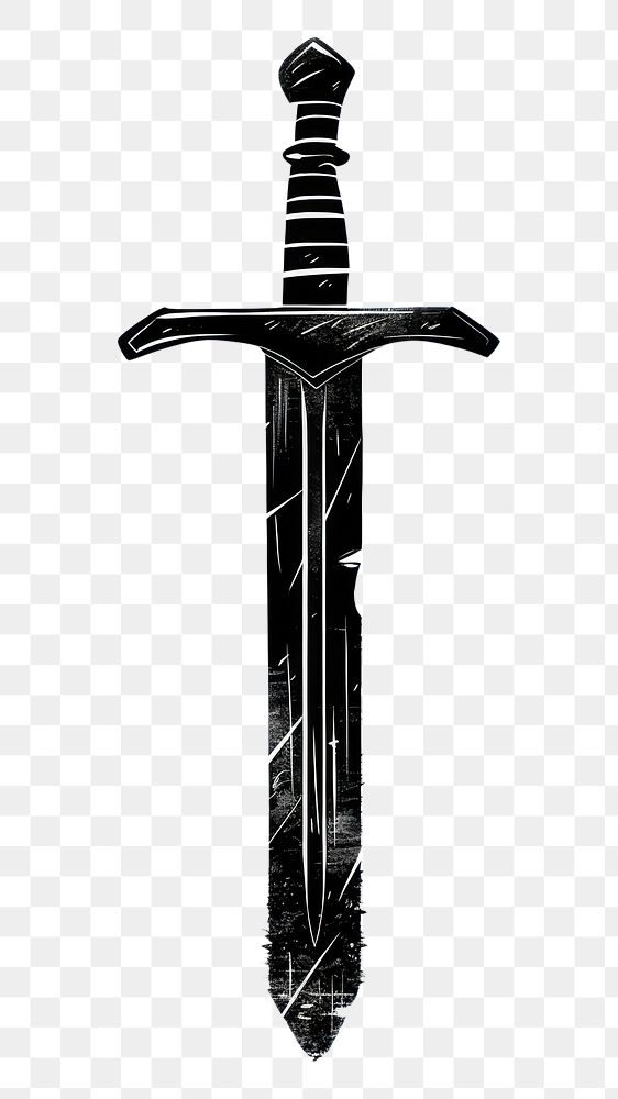 PNG Sword weaponry dagger blade.