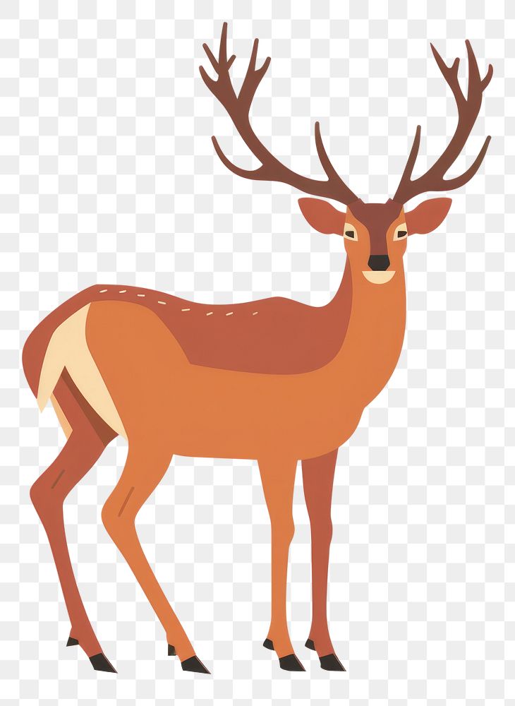 PNG Deer wildlife antelope animal.