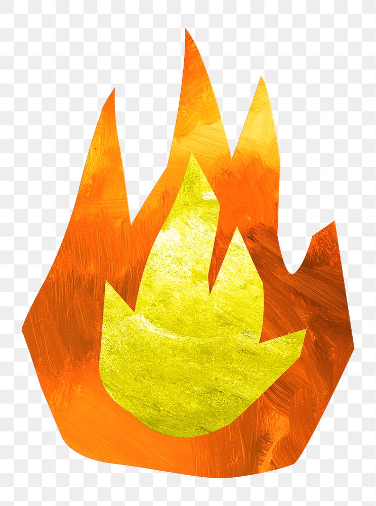 Bonfire PNG craft element, transparent background
