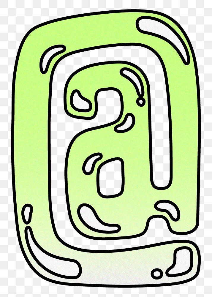 At the rate  sign png gradient green symbol, transparent background