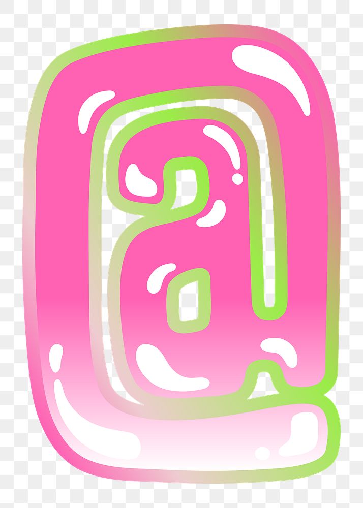 PNG at the rate  sign, funky pink symbol, transparent background