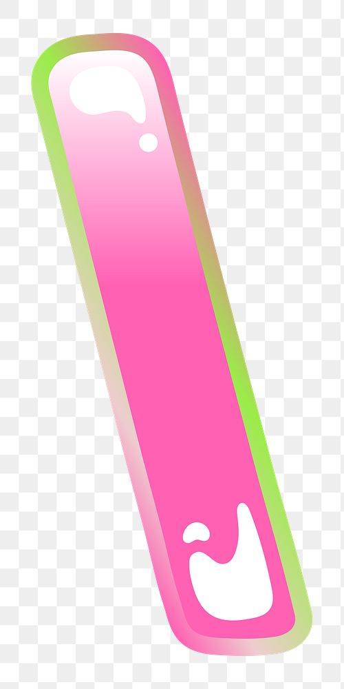 PNG backslash  sign, funky pink symbol, transparent background