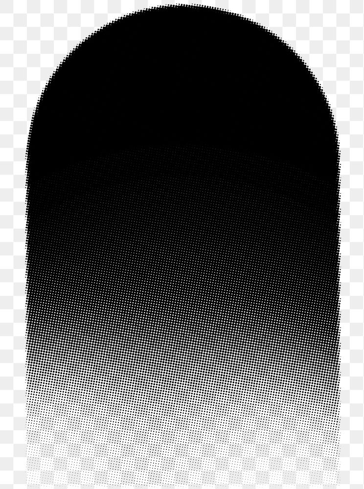 PNG Arch shape, halftone design, transparent background