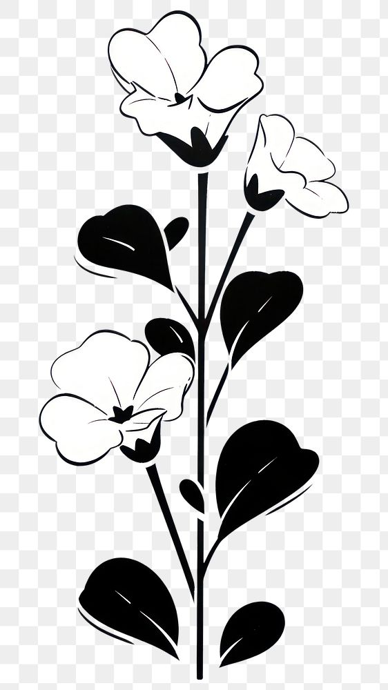 PNG Sweet Pea flower illustrated chandelier graphics.