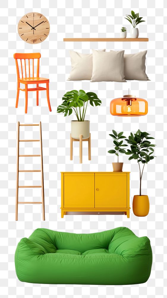 Home furniture png cut out set