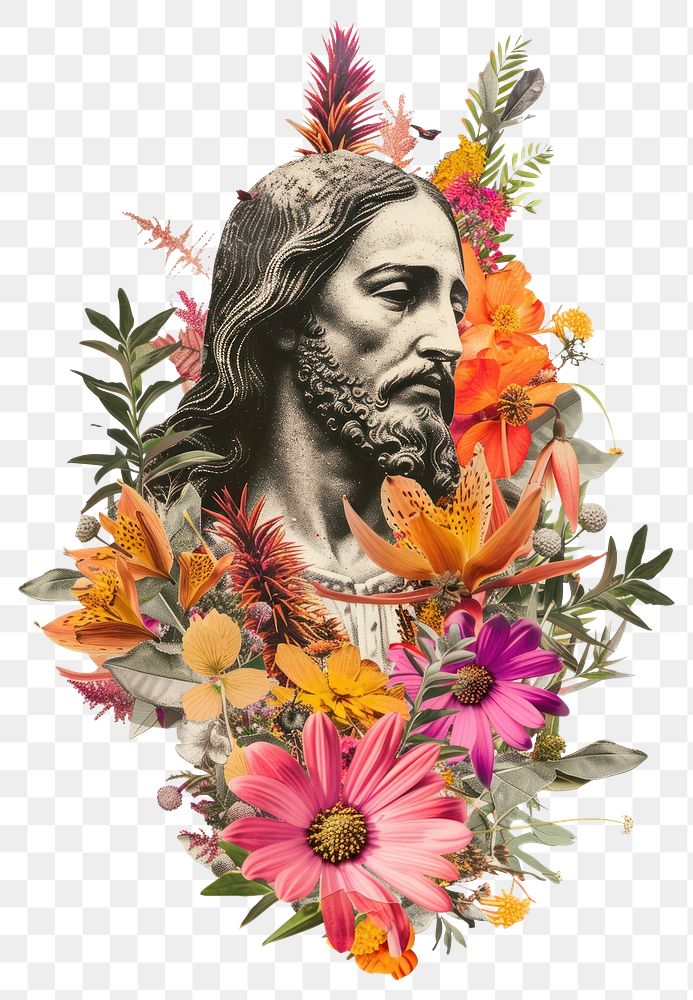 PNG Jesus art photography illustrated.