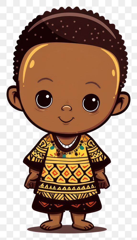 PNG African baby person human face.