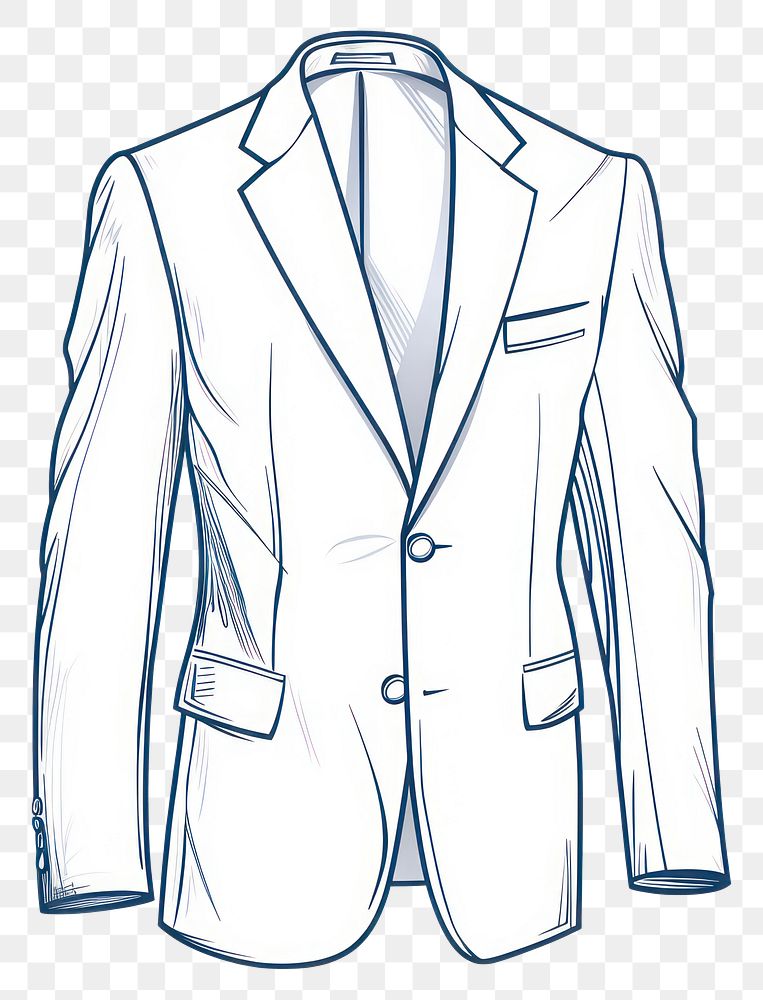 PNG Blazer illustrated clothing apparel.