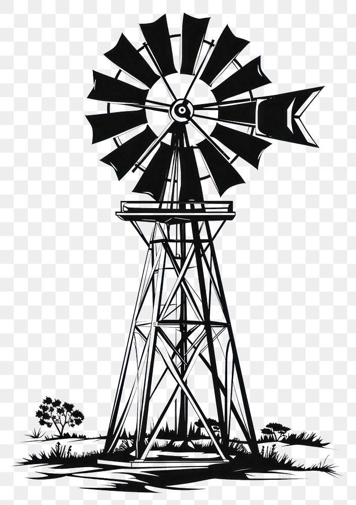 PNG Farm windmill outdoors machine turbine.