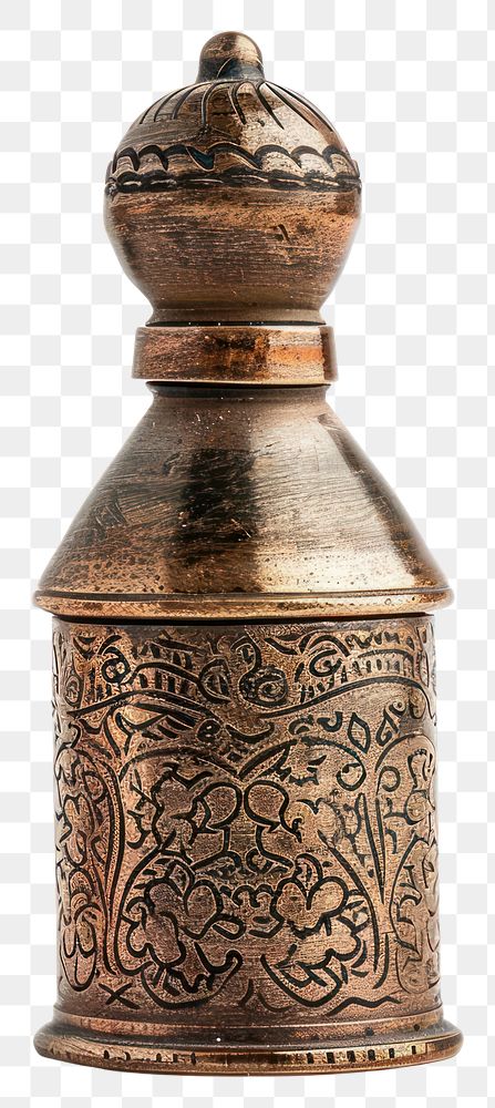 PNG Thai herbal inhaler pottery bronze bottle.