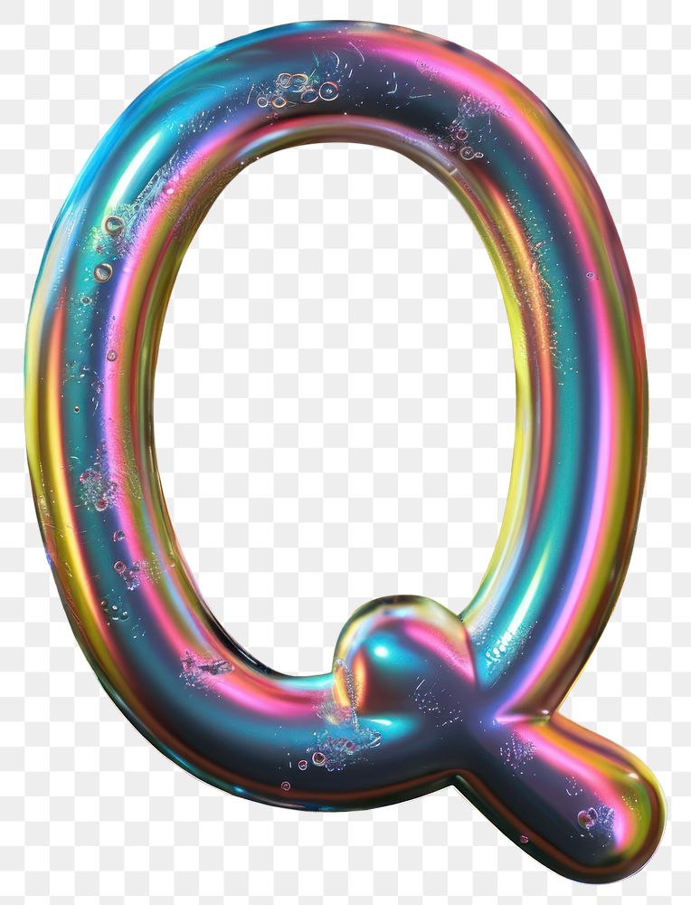 PNG Letter Q foil aluminium horseshoe.