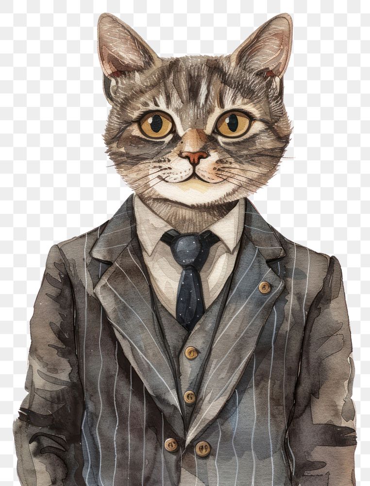 PNG Suit art cat accessories.