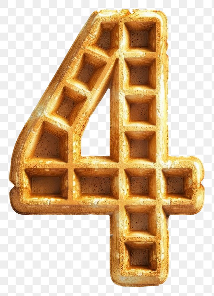 PNG Number 4 waffle symbol cross.