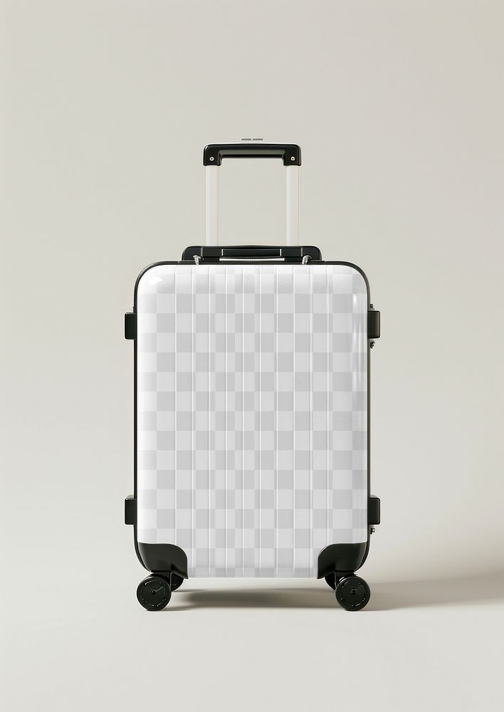 PNG suitcase mockup, transparent design