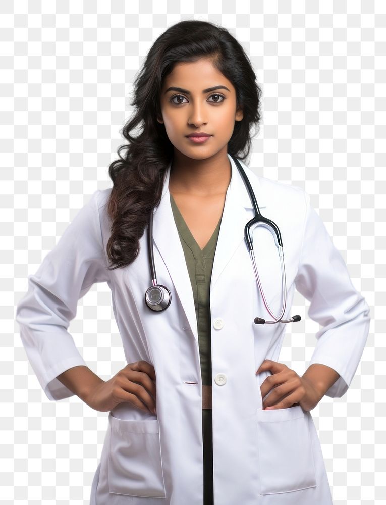 PNG Stethoscope doctor women white background. AI generated Image by rawpixel.