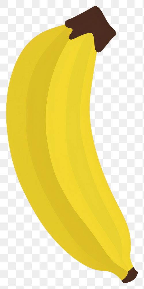 PNG Illustration of a simple Banana banana produce fruit.