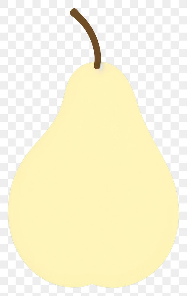 PNG Illustration of a simple Chinese pear produce fruit plant.