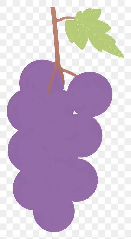 PNG Illustration of a simple Grape grapes outdoors produce.