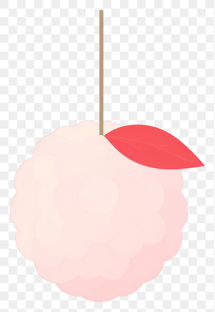 PNG Illustration of a simple lychee art chandelier outdoors.