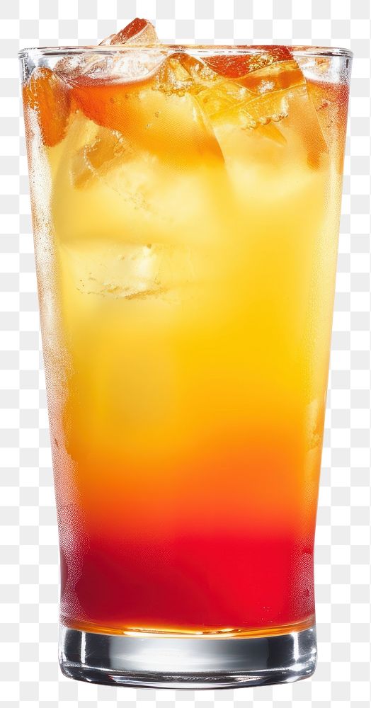 PNG Refreshing colorful iced cocktail drink