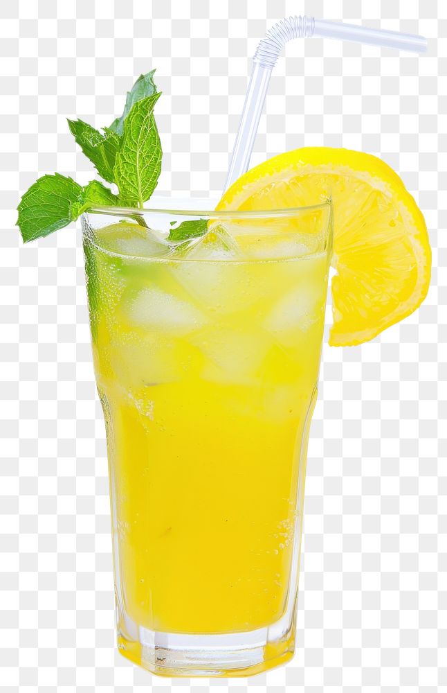 Refreshing lemon mint iced drink