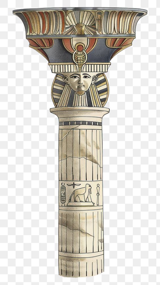 PNG Ancient Egyptian column illustration