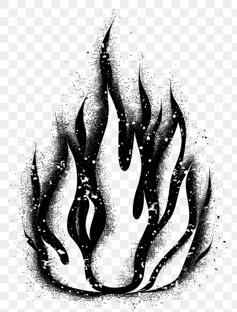 PNG Abstract black flame art | Premium PNG - rawpixel