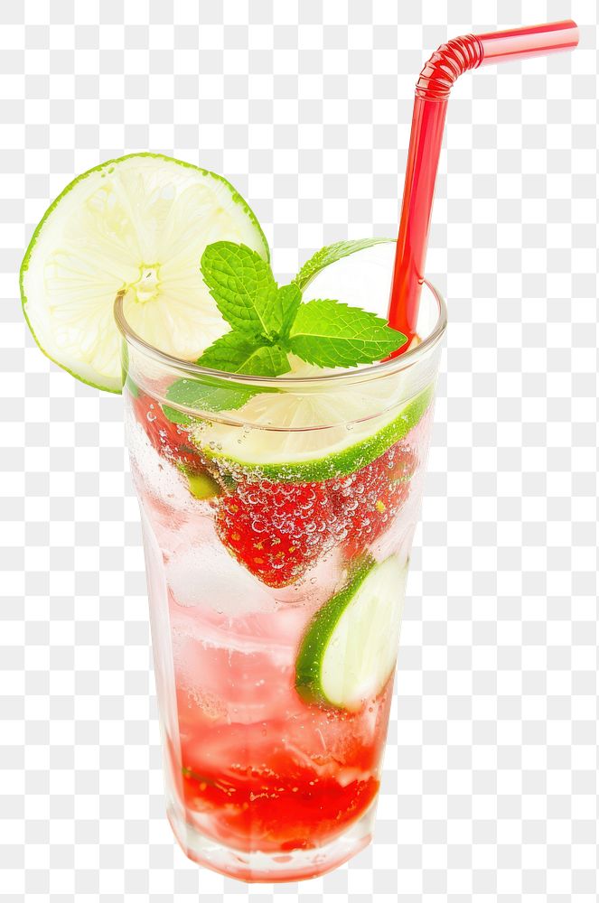 PNG Refreshing strawberry lime soda