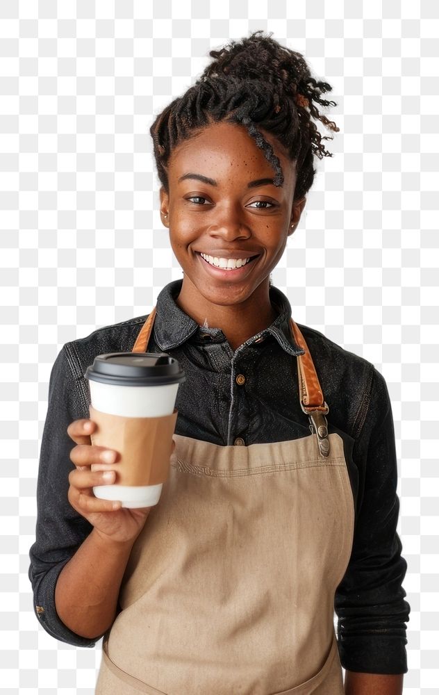 PNG Barista holding coffee cup | Free PNG - rawpixel