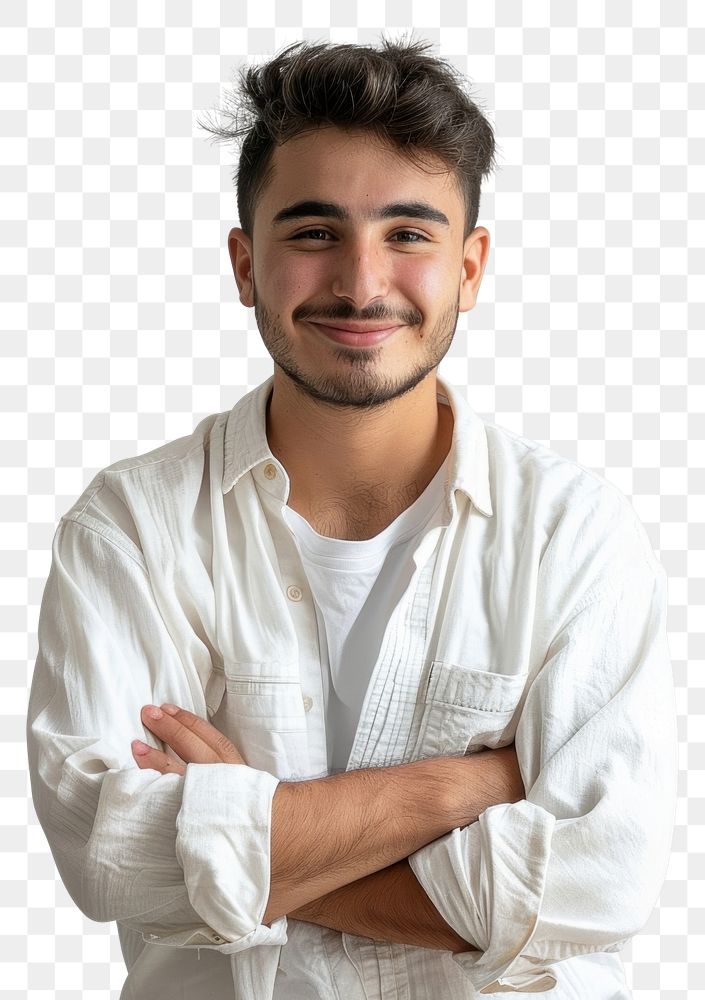 PNG Confident young man smiling