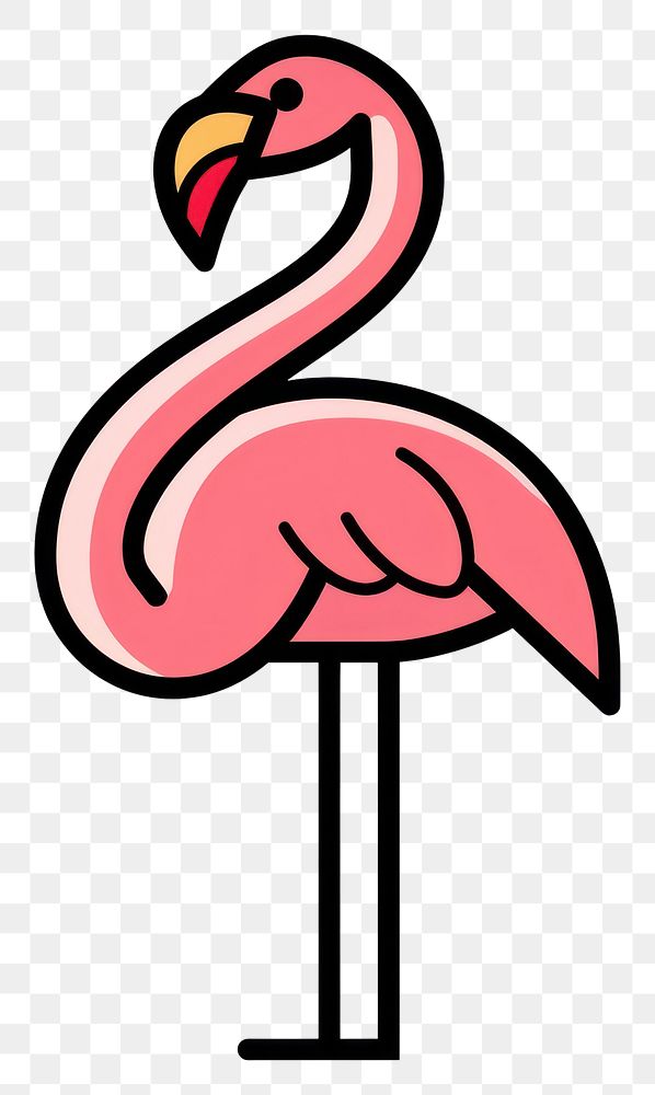 PNG  Colorful flamingo illustration vector