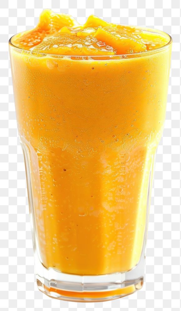 PNG Refreshing mango smoothie in glass