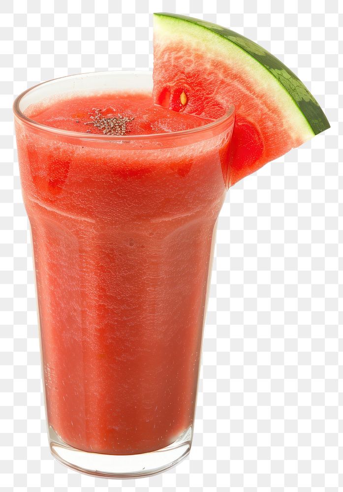 PNG Refreshing watermelon smoothie with slice