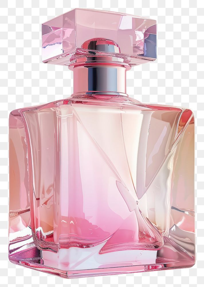 PNG  Elegant pink perfume bottle