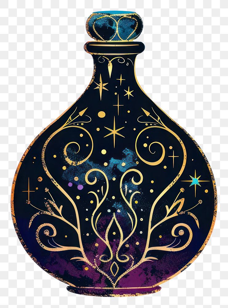 PNG Mystical potion bottle illustration