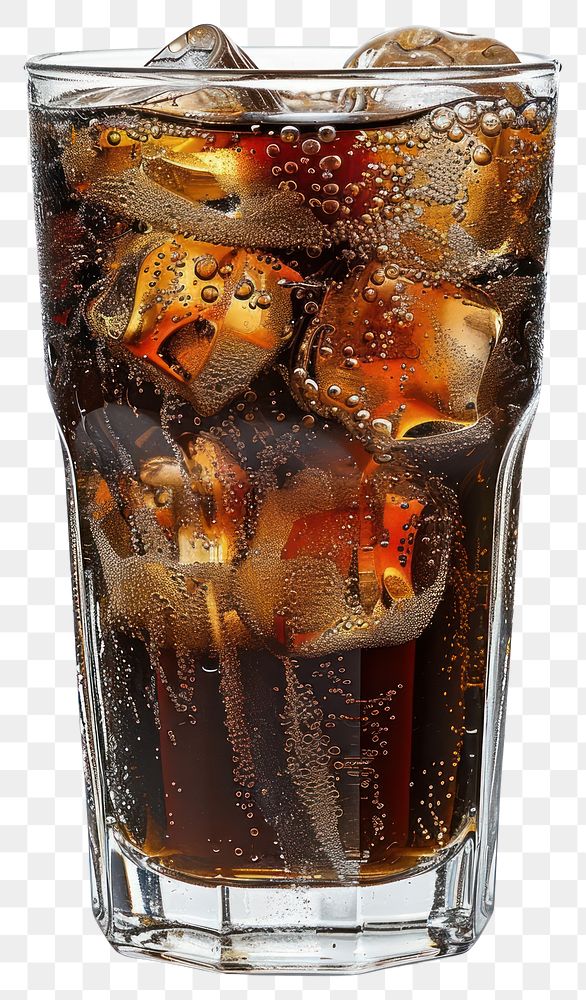 PNG A glass of cola soda beverage alcohol drink.