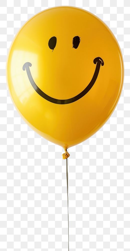 PNG Yellow smiley face balloon